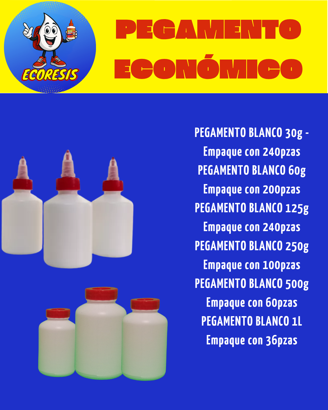 Pegamento Ecoresis